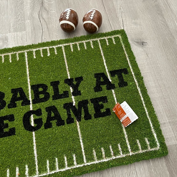 Football/ Superbowl home decor door mat brand new - Picture 2 of 4